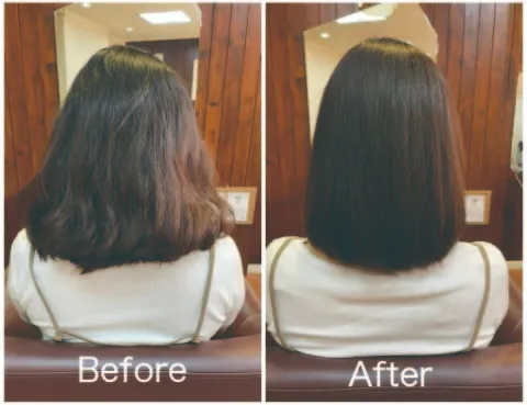 髪質改善カラーエステ施術事例2